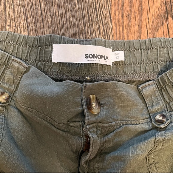 Set of Two Sonoma Casual Shorts in Green and Gray - Picture 3 of 10